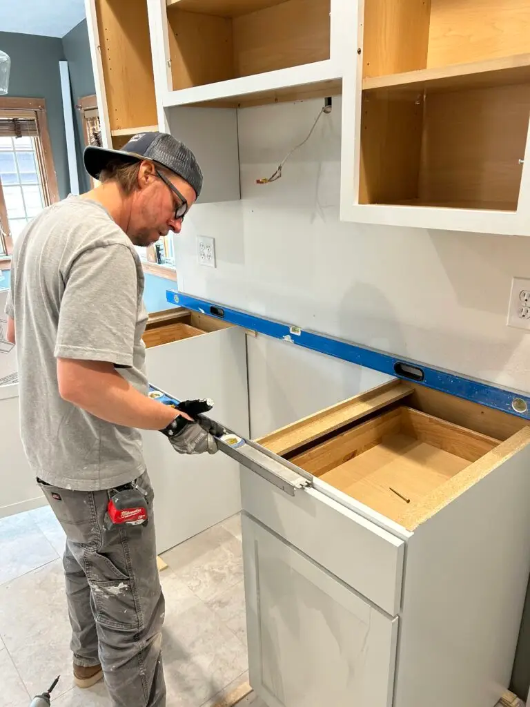 Kitchen Remodeling Project in Dayton — countertop installation