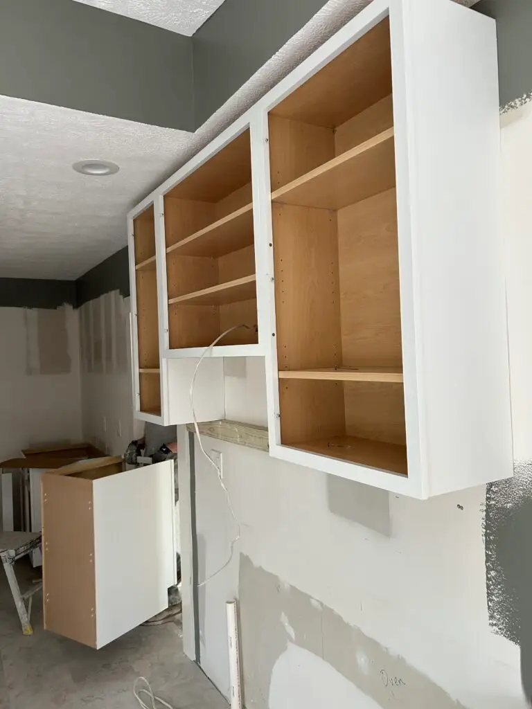 Kitchen Remodeling Project in Dayton — cabinet installation