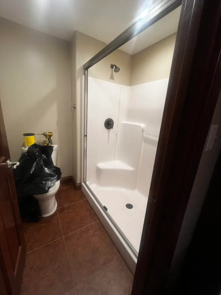 Shower Door Replacement in Germantown — bathroom renovation