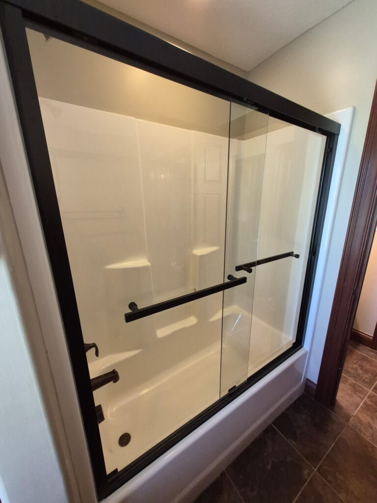 Shower Door Replacement in Germantown — bathroom
